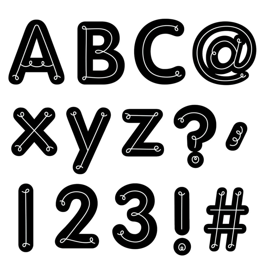 Core Decor Loop-de-Loop Designer Letters