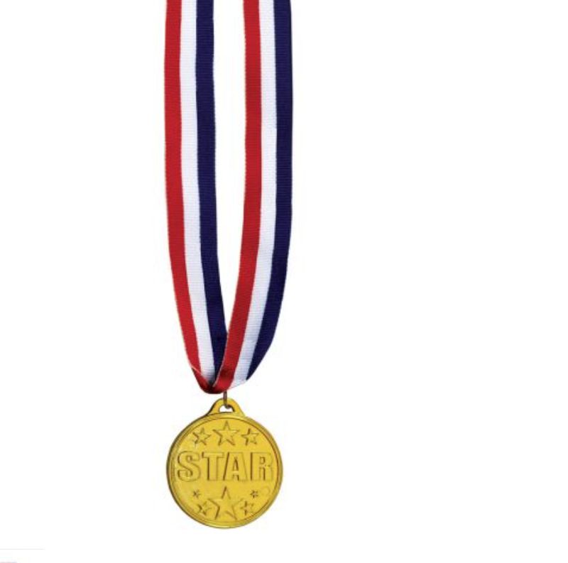 Star Medal w/Ribbon