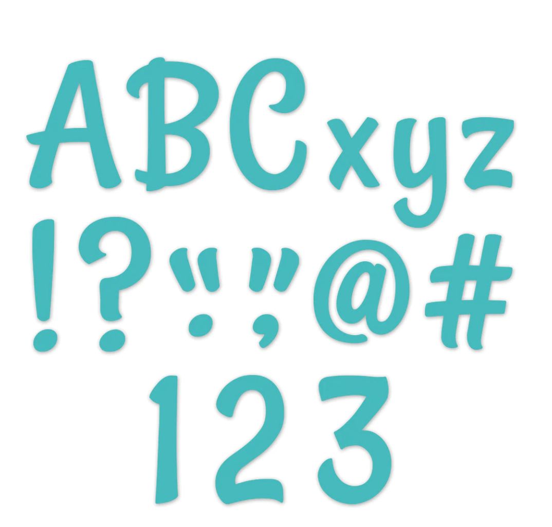 Stylish Turquoise 4&quot; Designer Letters
