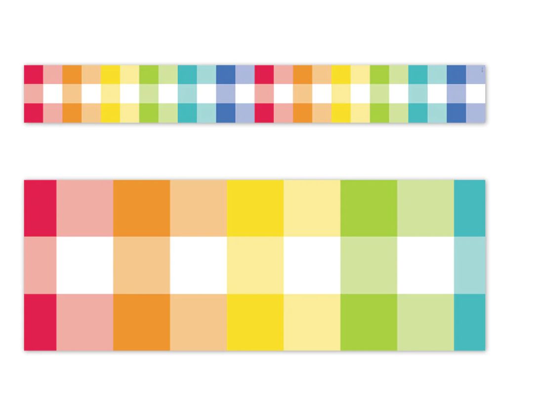 Core Decor Rainbow Buffalo Check EZ Border