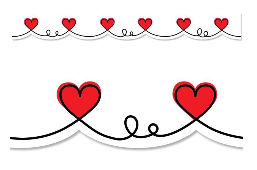 Doodle Hearts EZ Border