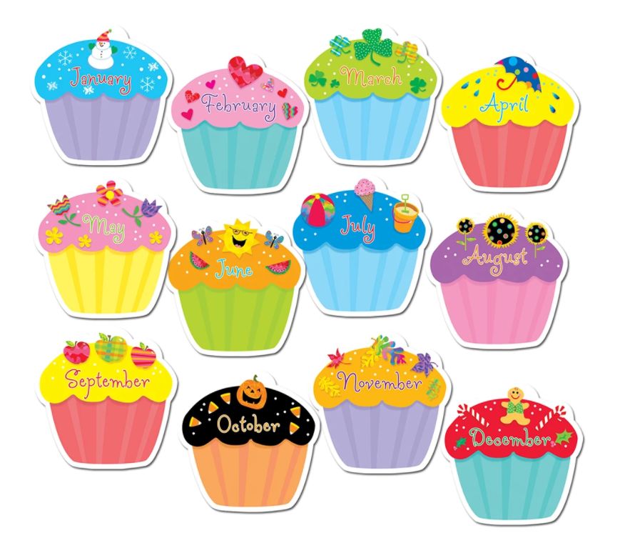 Cupcakes 10&quot; Jumbo Designer Cut-Outs
