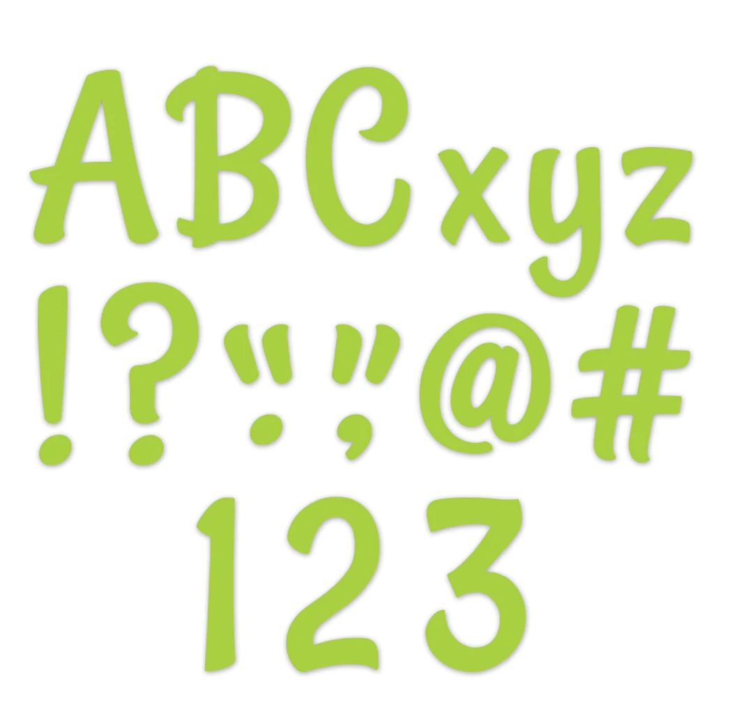 Stylish Lime Green 4&quot; Designer Letters