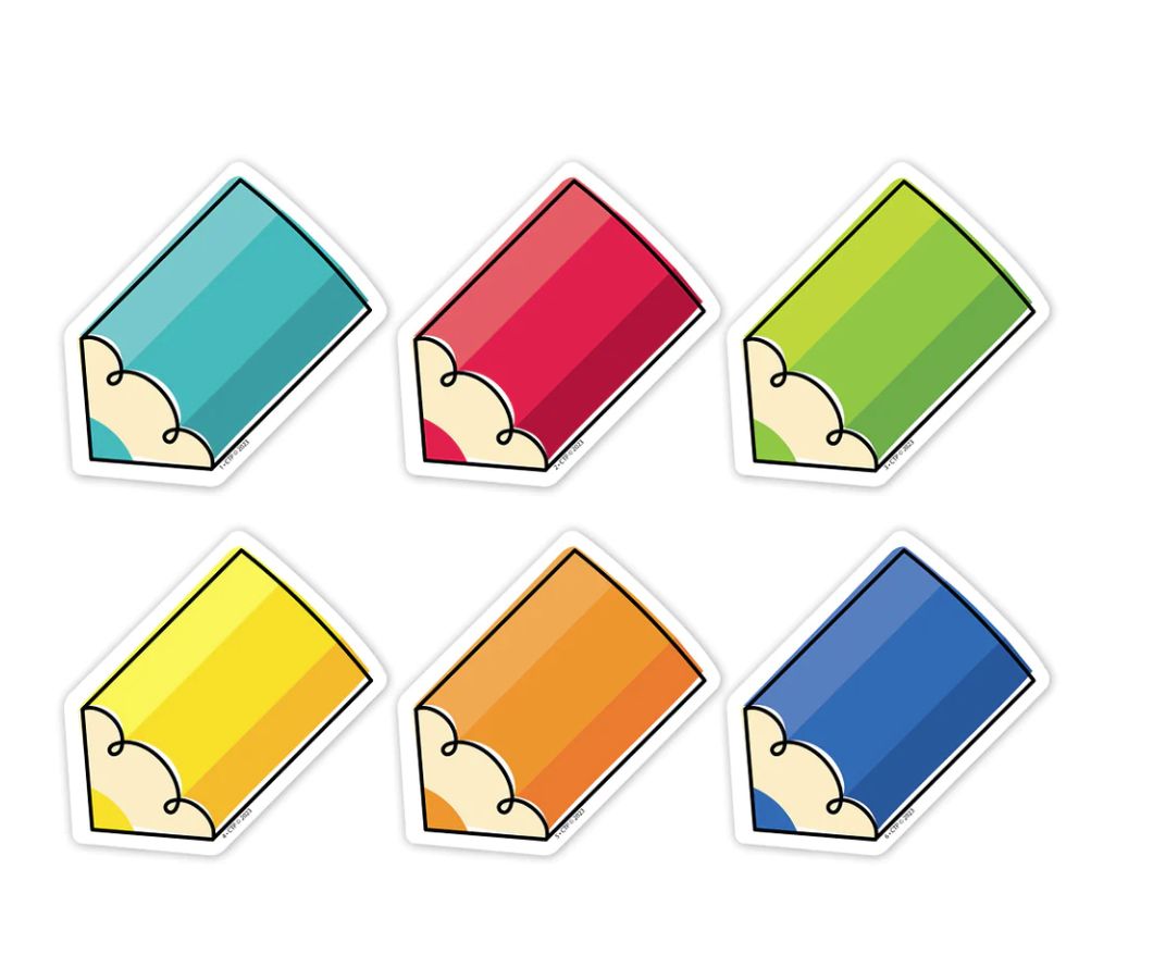 Core Decor Colorful Doodle Pencils 3&quot; Designer Mini Cut-Outs