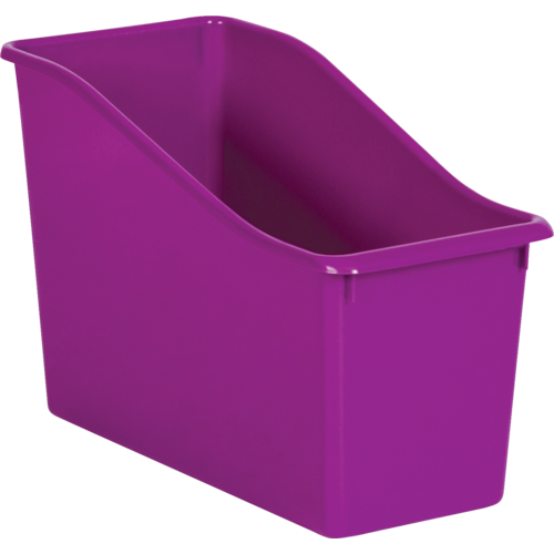 Purple Plastic Book Bin