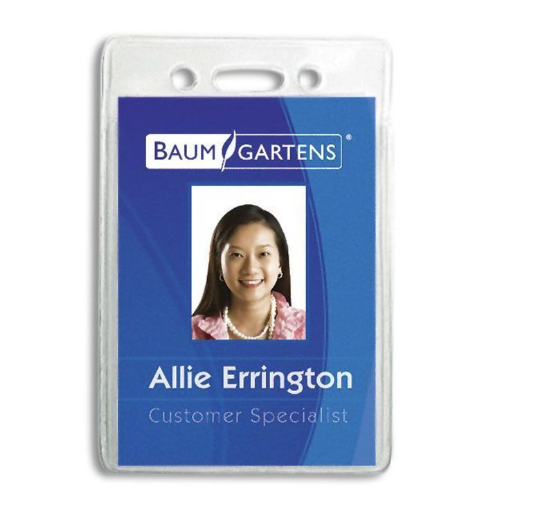 12-Pack ID Badge Holders - Vertical