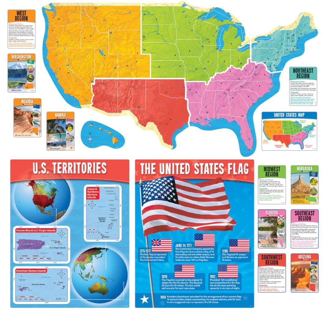 The United States Wipe-Off Learning Set