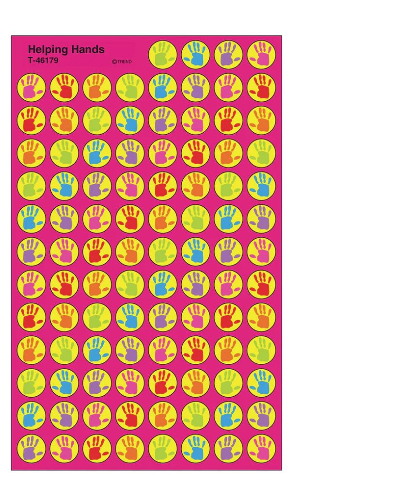 Helping Hands superSpots¬Æ Stickers
