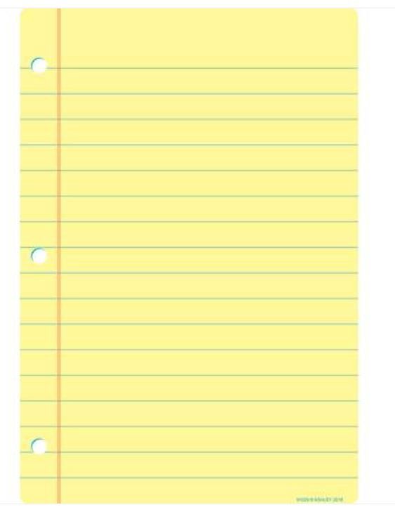 13x19 Yellow Notebook Poly Chart