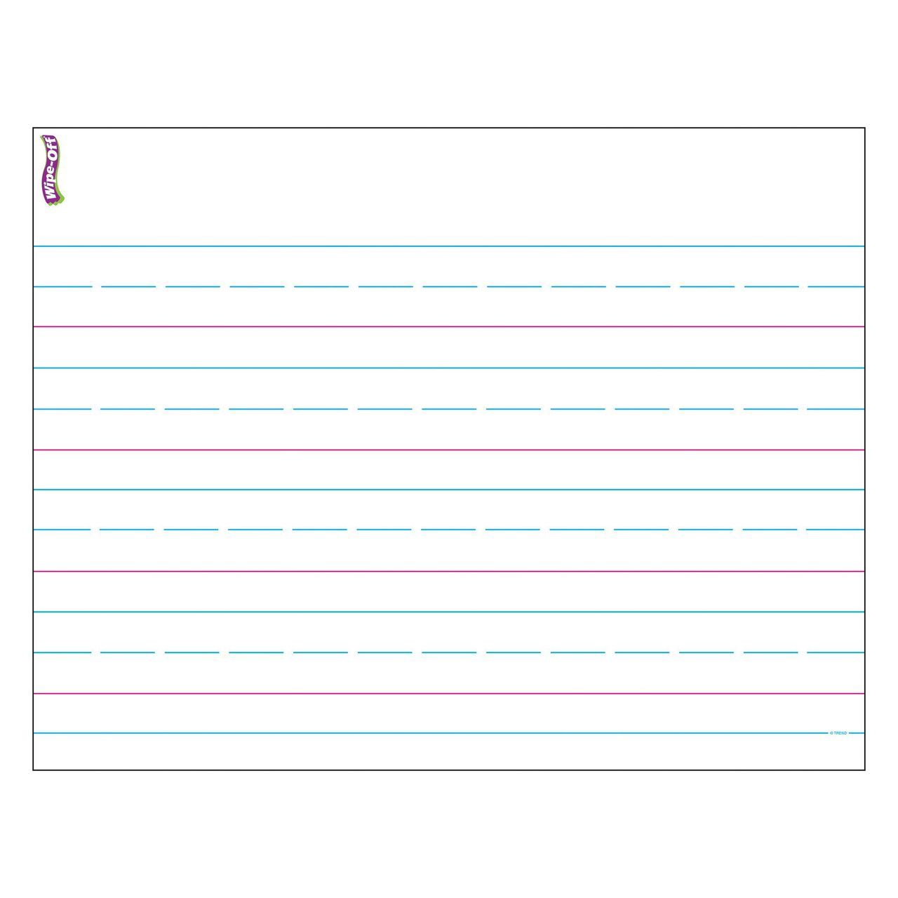 Handwriting Paper Wipe Off Chart
