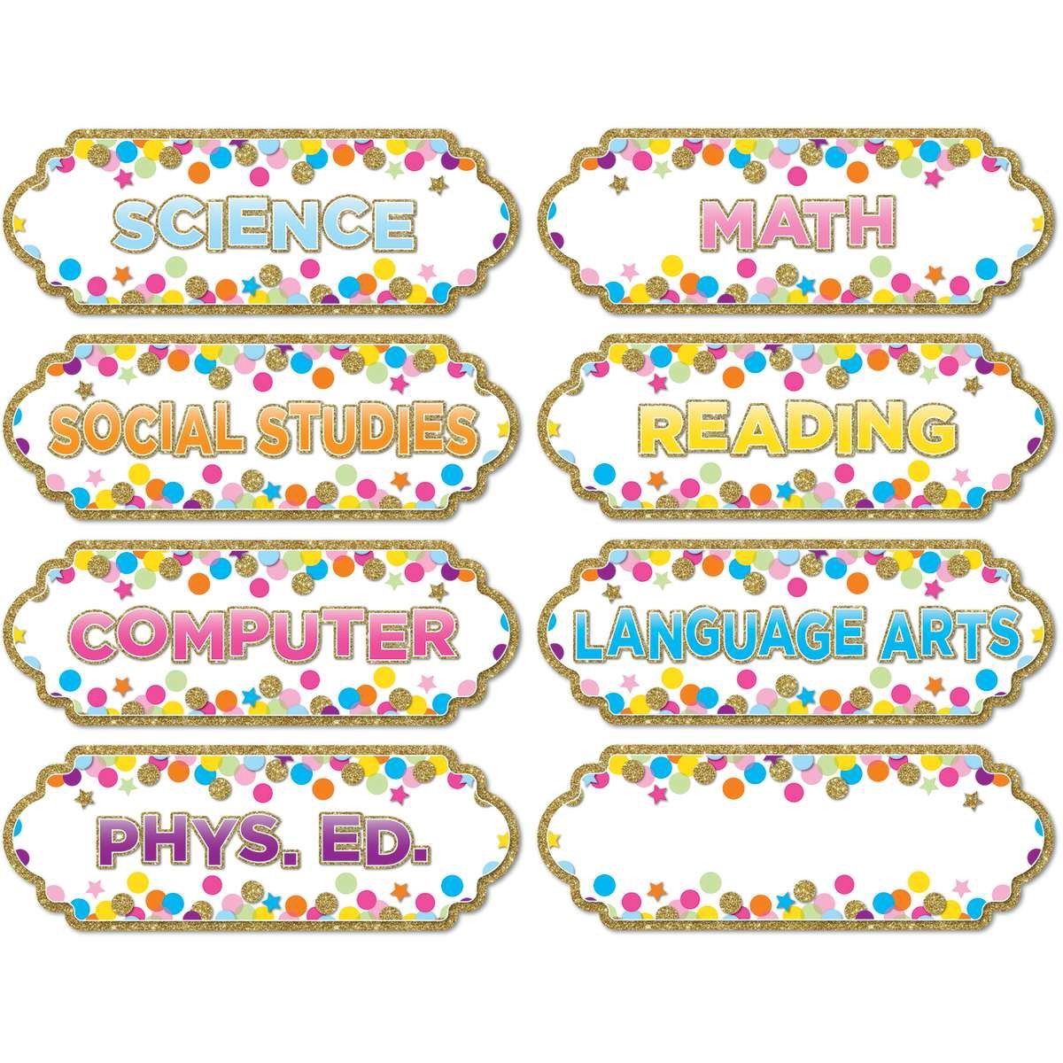 Lrg Magnetic Confetti Subjects