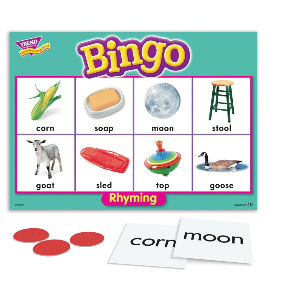 Rhyming Bingo Game