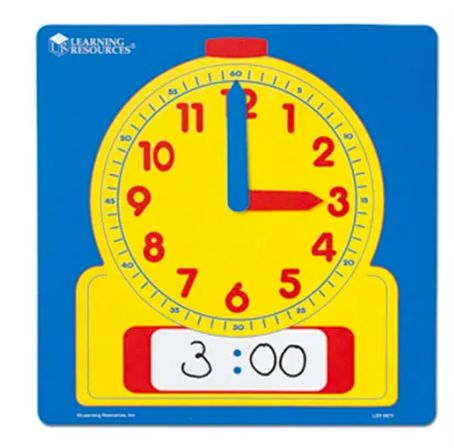 Write and Wipe Demonstration Clock 12x12