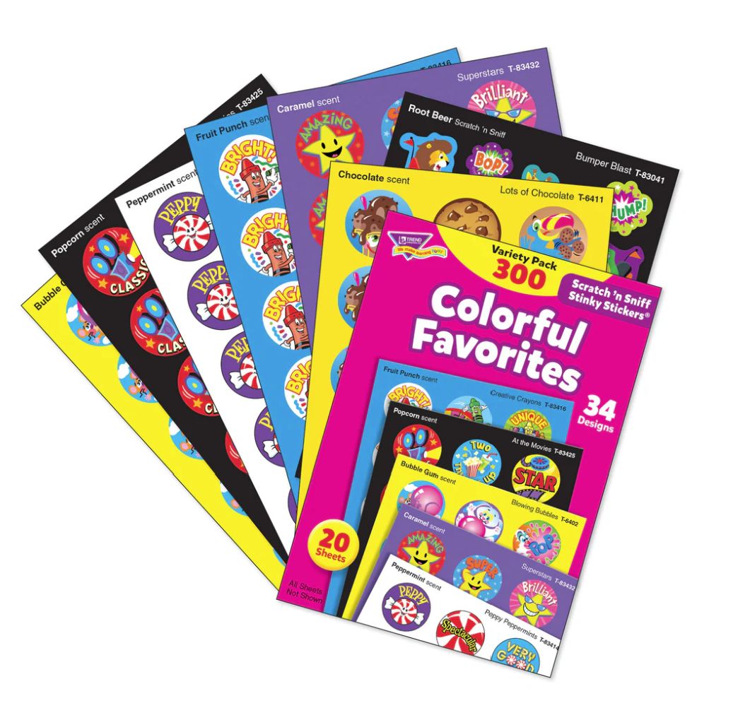 Colorful Favorites Scratch &#39;n Sniff Stinky Stickers¬Æ Variety Pack