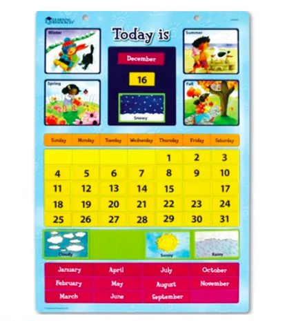 Magnetic Learning Calendar