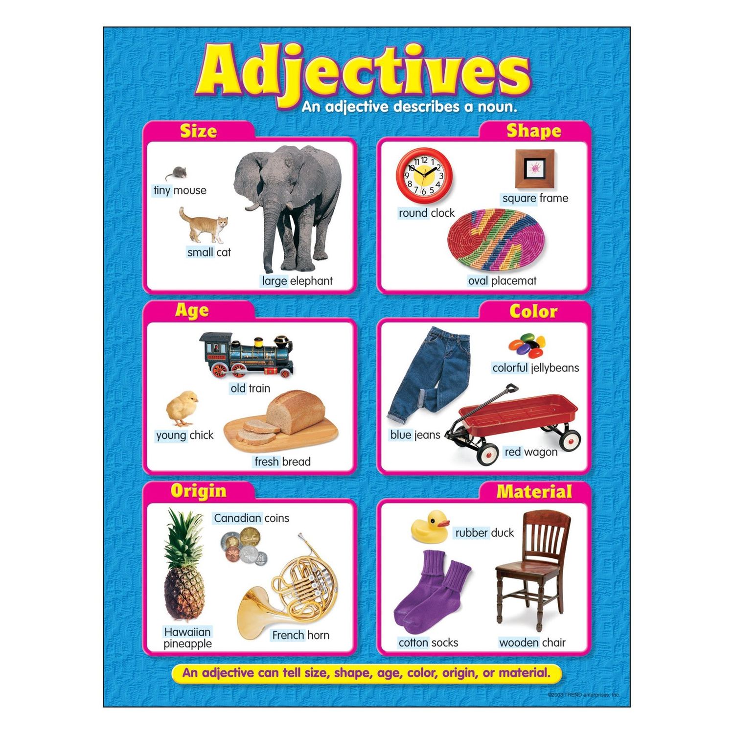 38132 Adjectives Chart