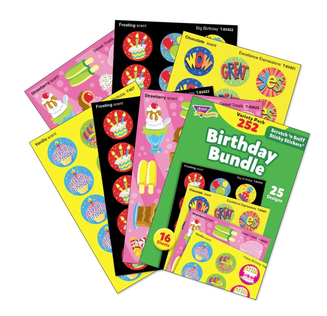 Birthday Bundle Scratch &#39;n Sniff Stinky Stickers¬Æ Variety Pack