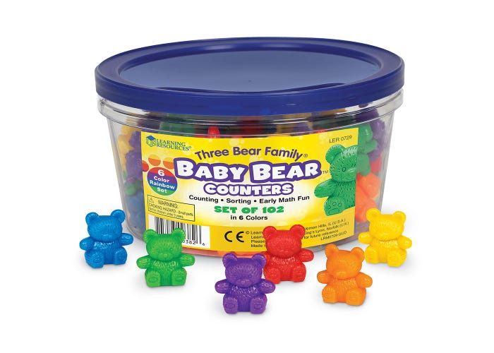 Three Bear Family Baby Bear Counters (Set of 102)