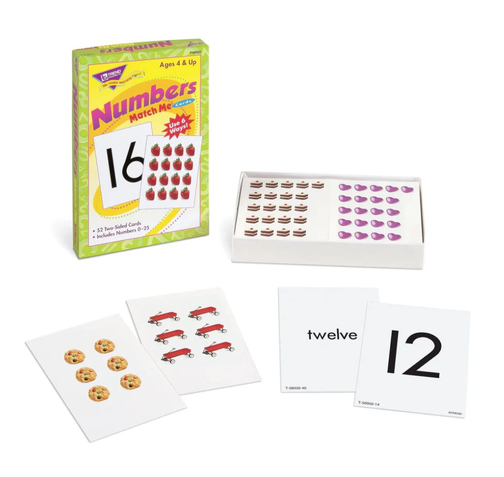 Numbers 0-25 Match Me¬Æ Cards