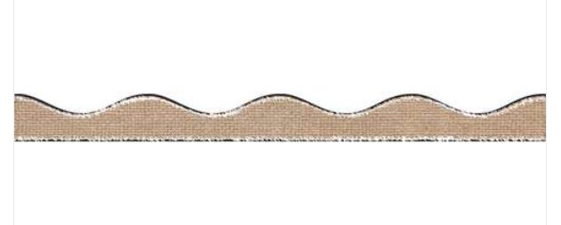 Magnetic Scalloped Burlap Scribble Borders