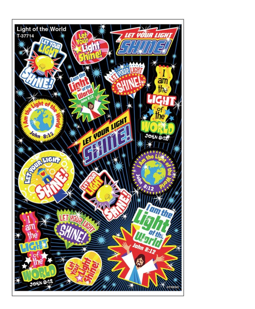 Light of the World Foil Bright Stickers