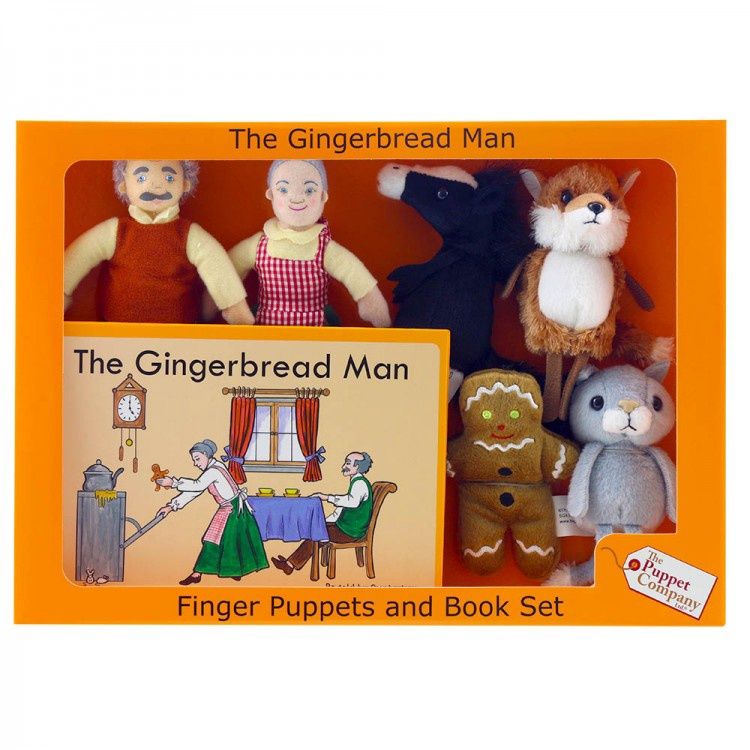 The Gingerbread Man Finger Puppets &amp; Book set