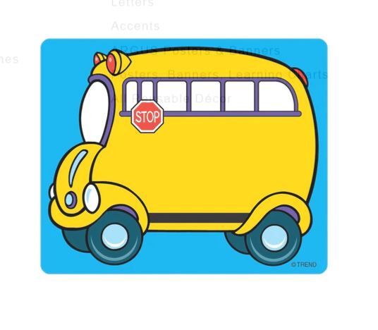 School Bus Name Tags