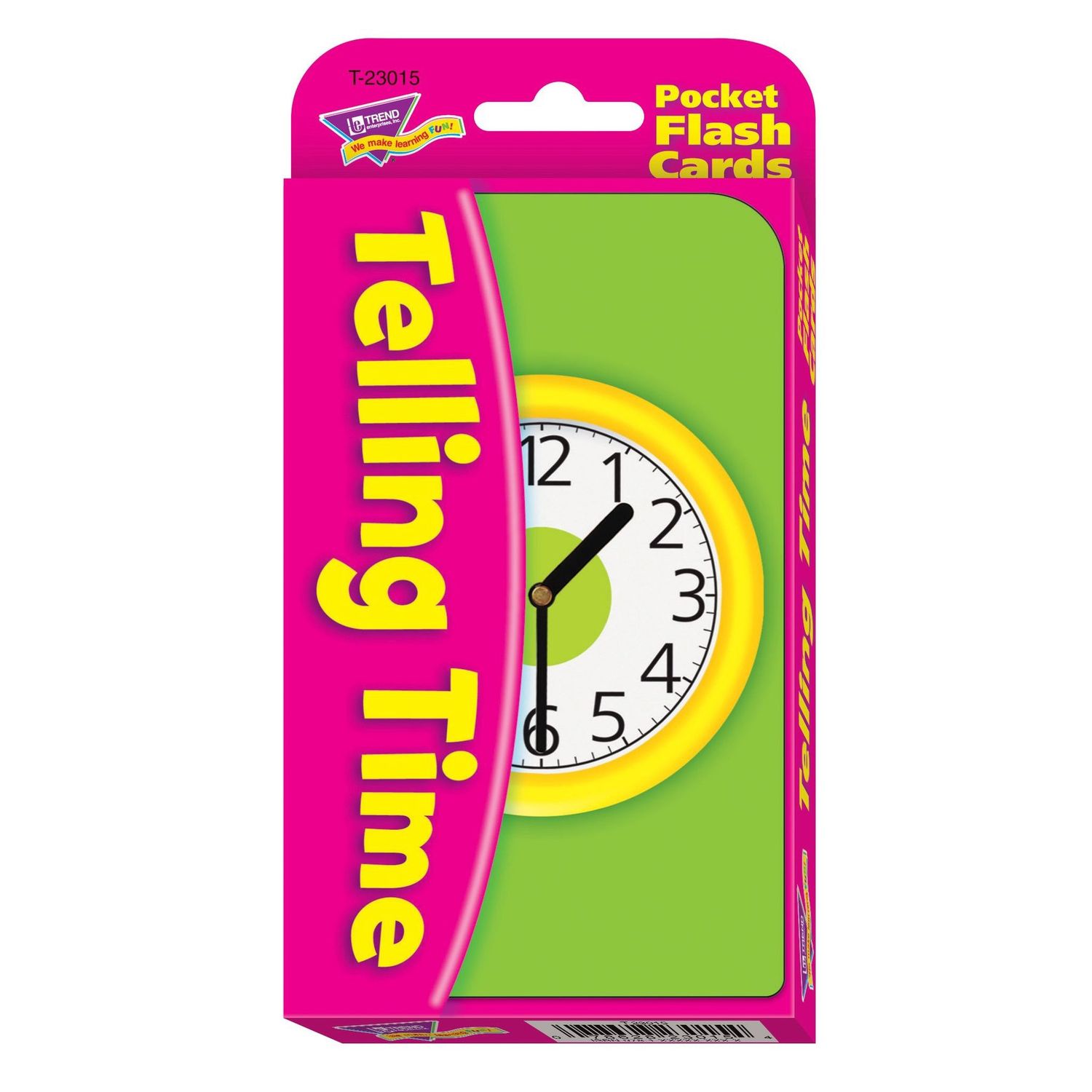 Telling Time Pocket Flash Cards (2-sided)