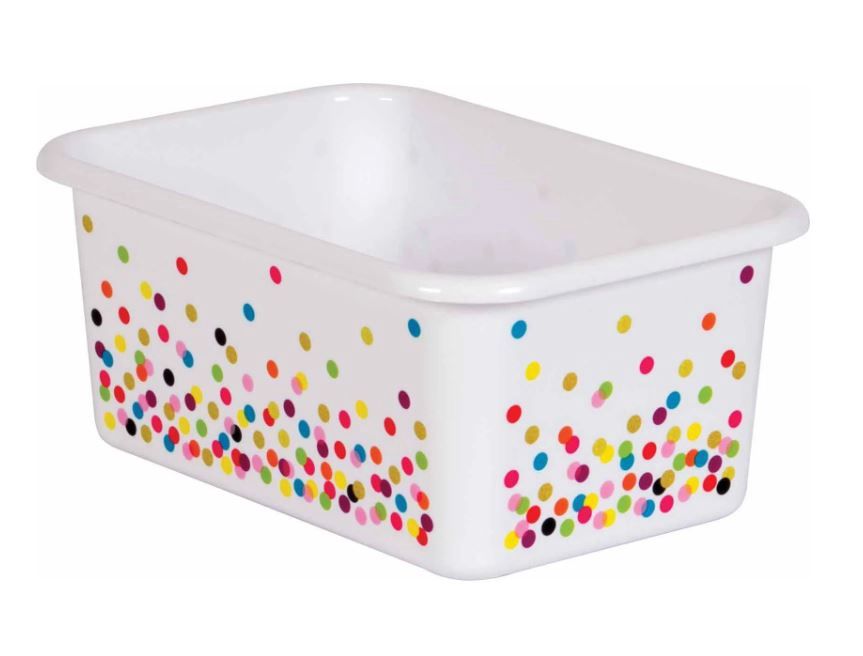 Confetti Large Plastic Storage Bin