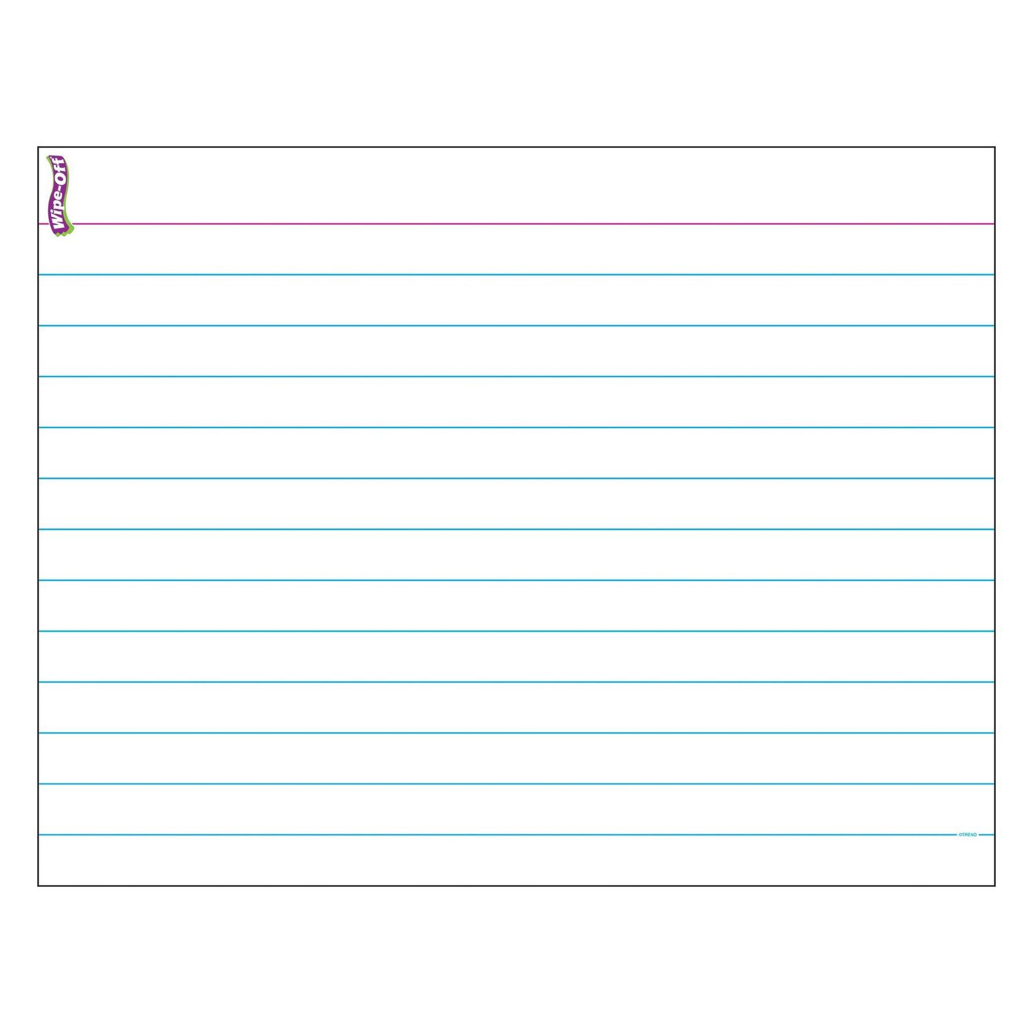 Index Card Wipe-Off Chart