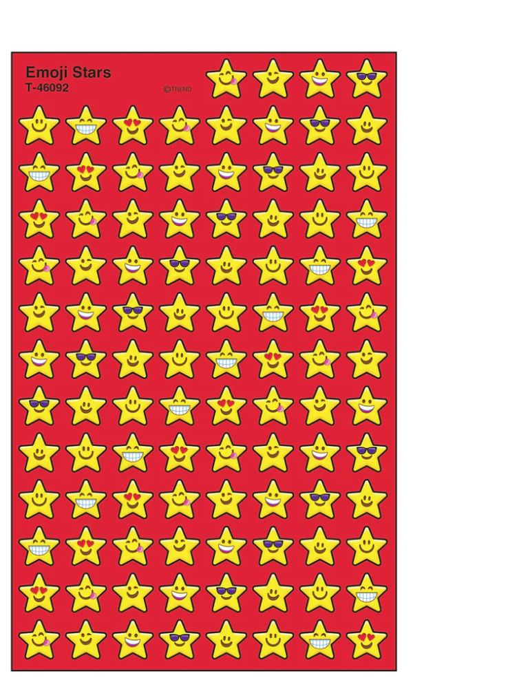 Emoji Stars Super Shapes Stickers
