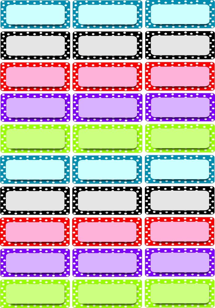 Dots Magnetic Foam Labels