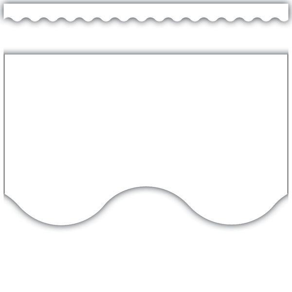 White Scalloped Border Trim tcr