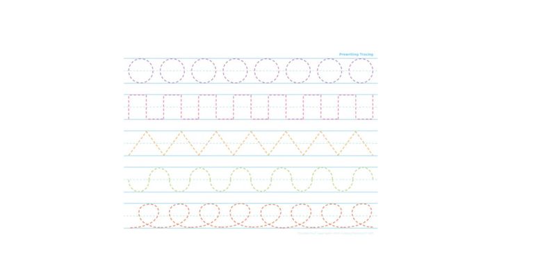 Prewriting Tracing, Space Savers, PosterMat Pals¬Æ, 13&quot; X 9.5&quot; Smart Poly¬Æ, Single Sided