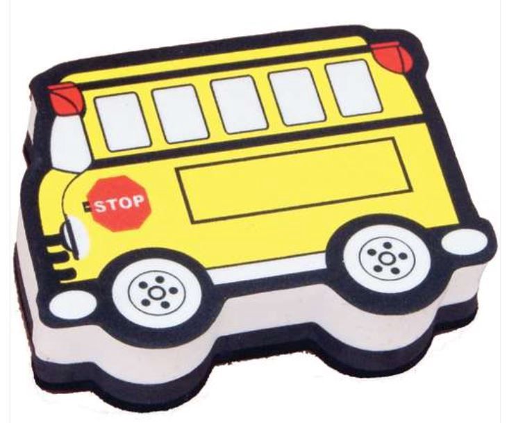 Schoolbus Magnetic Whiteboard Eraser