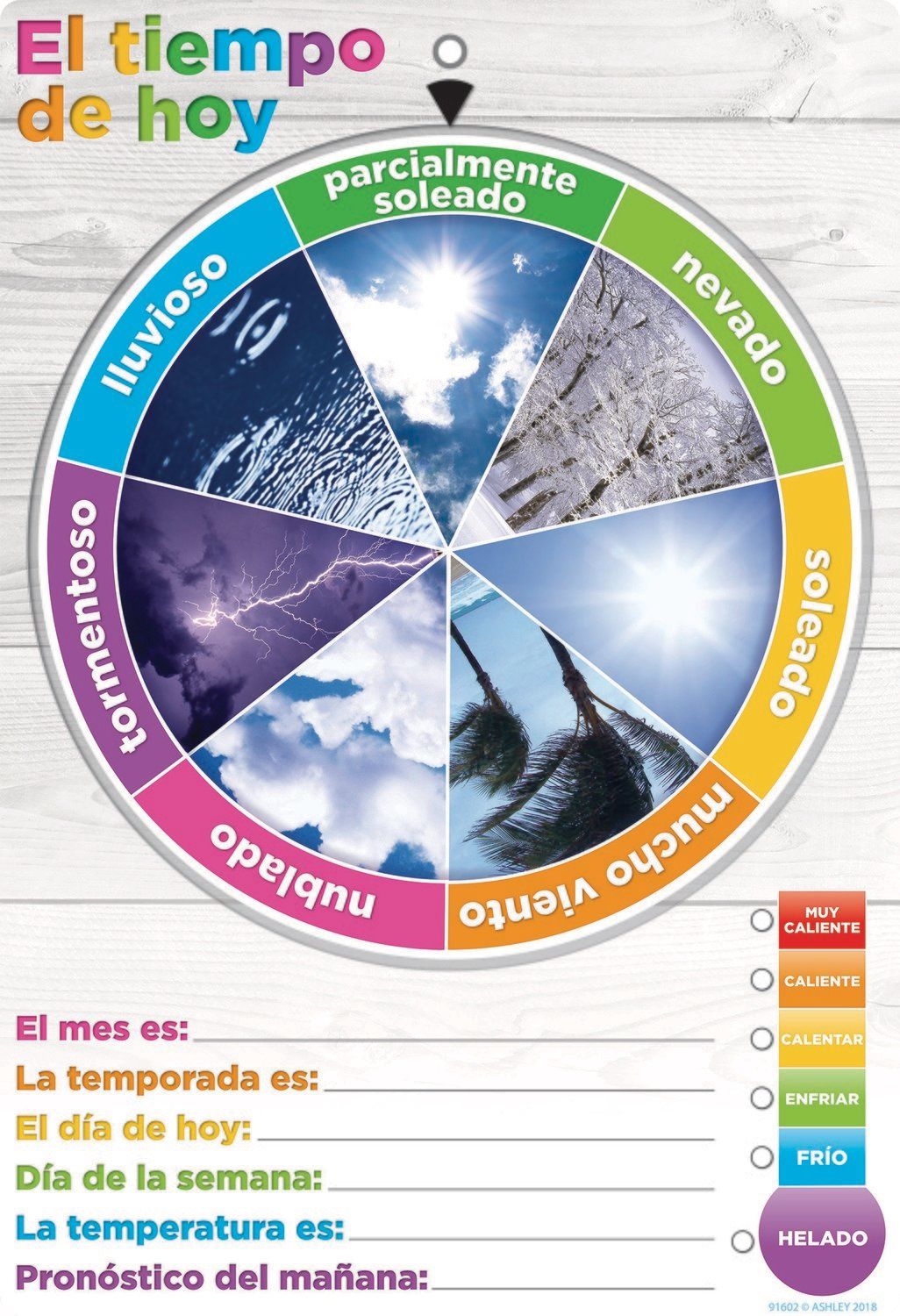 Spanish Weather Smart Wheel With Grommett, 13&quot; X 19&quot;