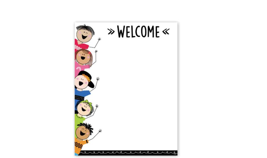 Welcome Chart Stick Kids