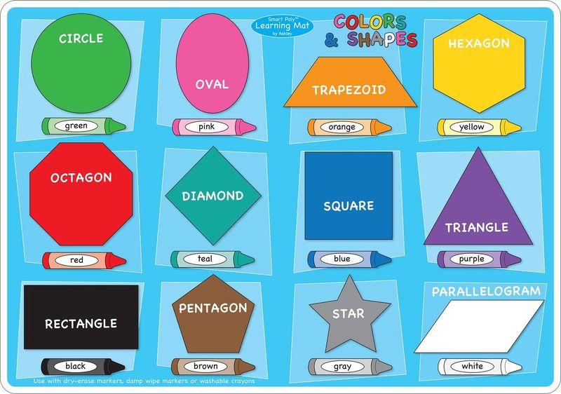 Colors/Shapes Learning Mat