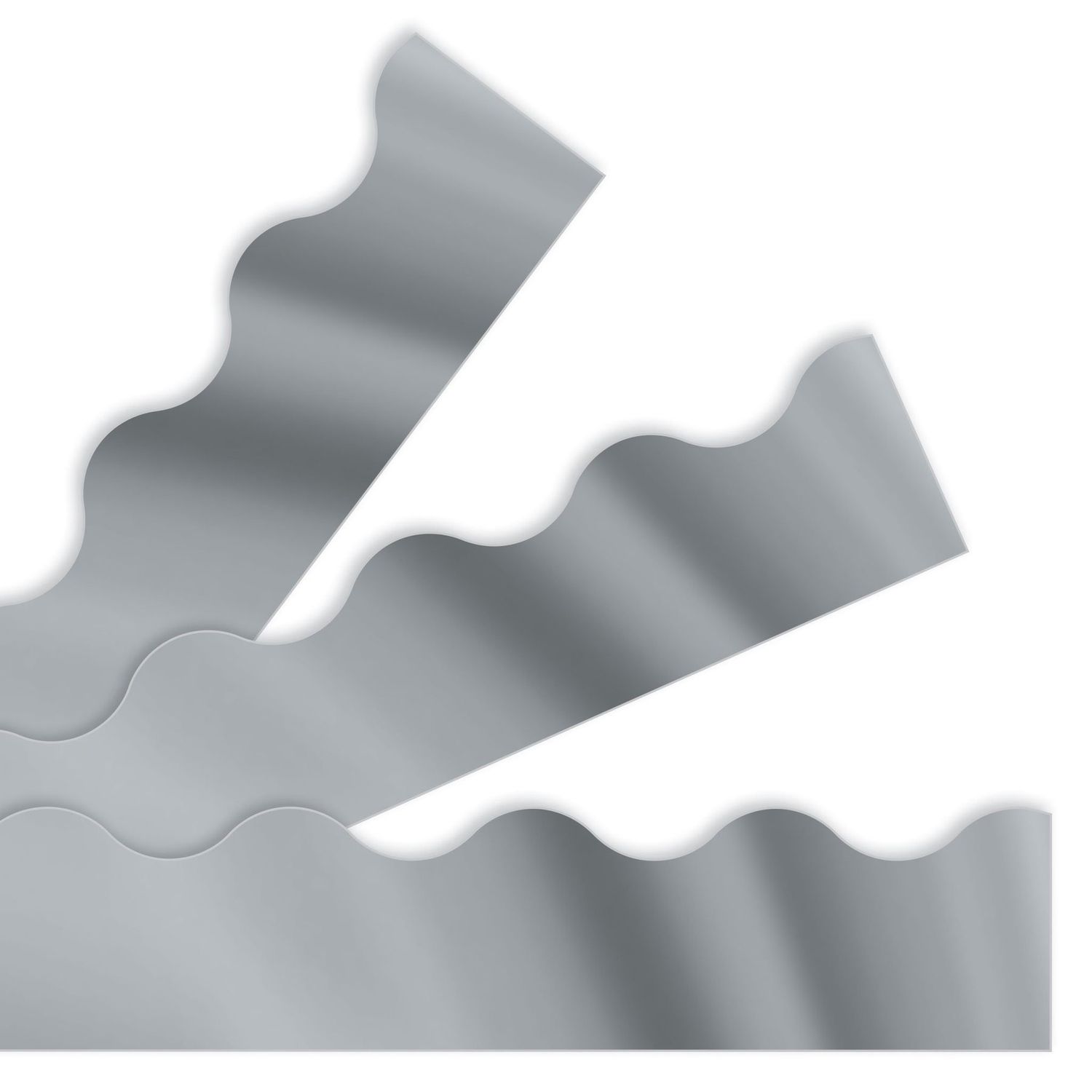 Silver Metallic Border Trimmer