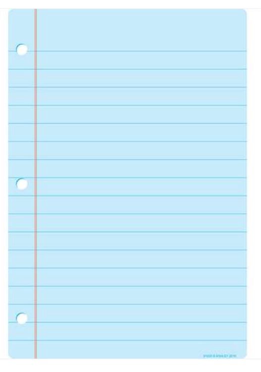 13x19 Blue Notebook Poly Chart