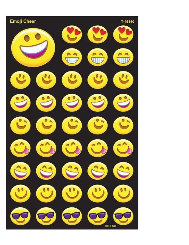 Emoji Cheer superShapes Stickers ‚Äì Large
