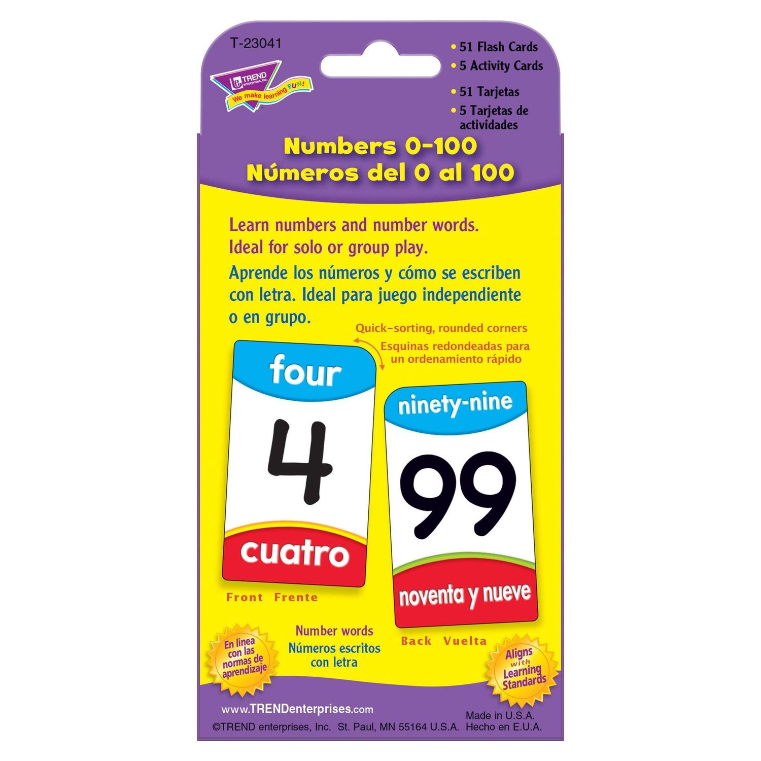 (SP) Numero 0 al 100 Flash Cards