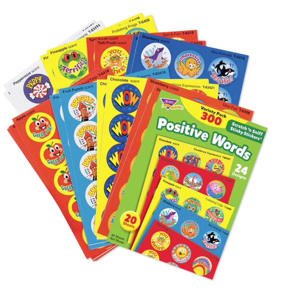 Positive Words Scratch &#39;n Sniff Stinky Stickers¬Æ Variety Pack