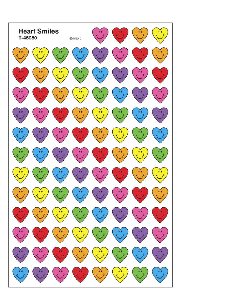 Heart Smiles super Shapes Stickers