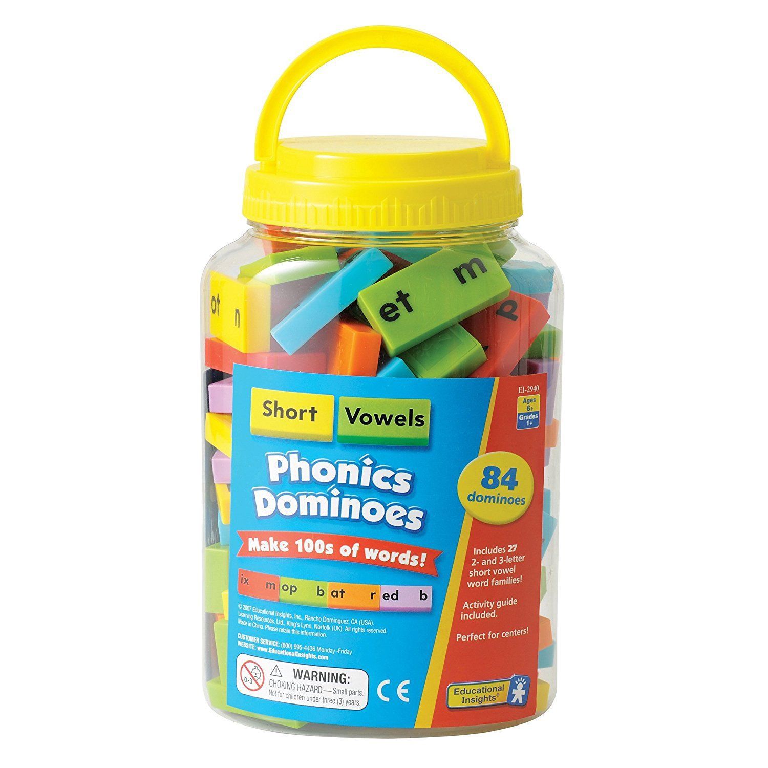 Short Vowel Dominoes Phonics