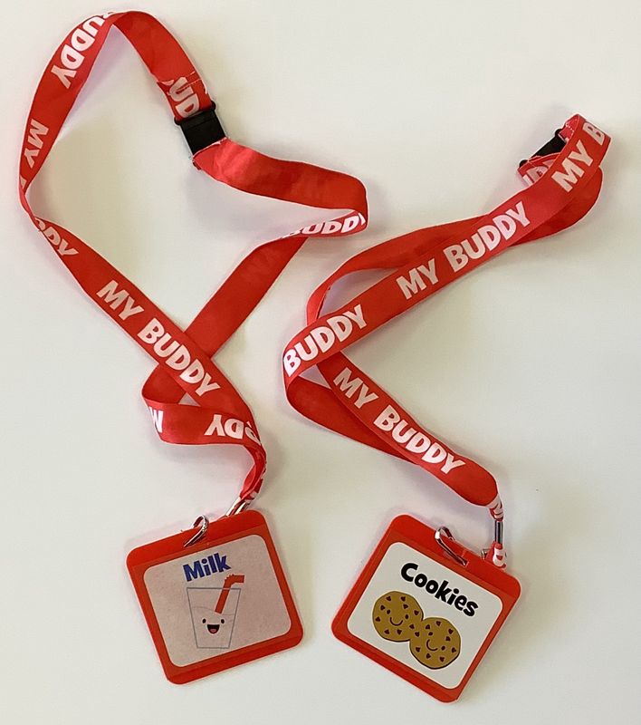 Milk &amp; Cookies Buddy Lanyard