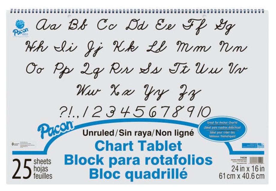 Unruled Chart Tablet 24x16 (25 sheets) ss