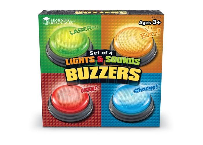 Lights &amp; Sounds Buzzers (set of 4)