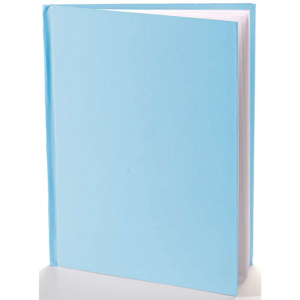 Blue Hardcover 8.5x11 Blank Book Portrait
