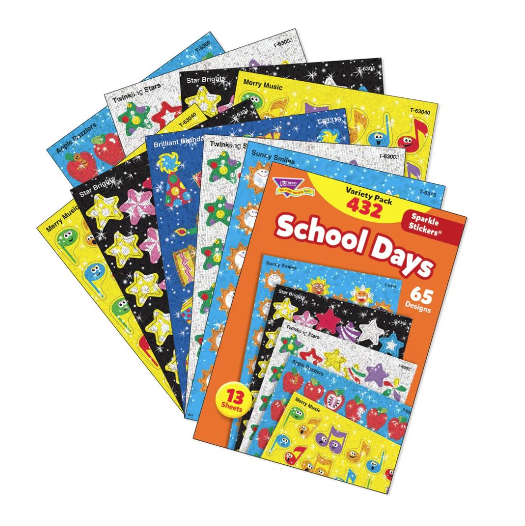 School Days Sparkle Stickers¬Æ Variety Pack